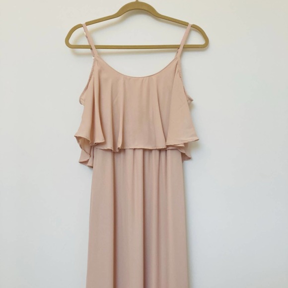 Show Me Your Mumu Caitlin Ruffle Maxi Dress Small - Picture 3 of 12